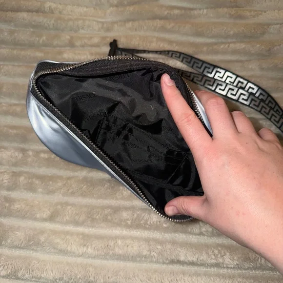 Versace Metallic Silver Waist Bag - Picture 3 of 3